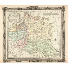 Etats de Pologne et de Lithuanie. Divisés par Palatinats et Provinces Ecclésiastiques. Avec le Royaume de Prusse et le Duché de Curlande.