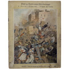 Assaut de Jérusalem par Jacques de Molay (1299) - Art et Histoire militaires - Deuxième Série-Attaque des places. II. Moyen Age. N°10.