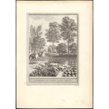 Fable de La Fontaine. Le Jardinier et son Seigneur. 2e planche. Fable LXIV.