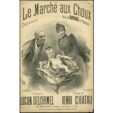 Partition musicale : Le Marché aux Choux. Chansonnette.