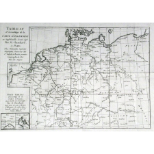 Tableau d'assemblage de la carte d'Allemagne en neuf feuilles Grand Aigle.