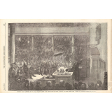 Professor Faraday lecturing at the Royal Institution, befor H. B. H. Prince Albert, the Prince of Wales, and Prince Alfred.