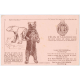 Buvard publicitaire. Cahiers Vélin d'Angoulême. L'ours blanc et le grizzly.