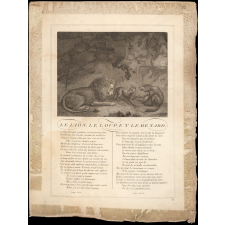 Fable de La Fontaine. . Le Lion, le loup, et le Renard.
