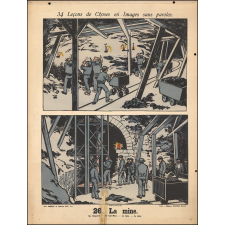 Tableaux muraux. 34 Leçons de Choses en Images sans paroles. 25 : Le potier. 26 : La mine.