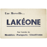 Buvard publicitaire. Lakéone.