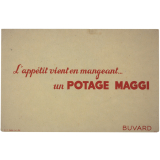 Buvard publicitaire. Potage Maggi. 