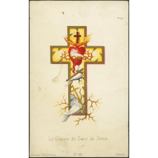 Image religieuse. Le chemin du Coeur de Jésus.