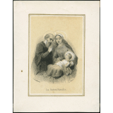 Image religieuse. La Sainte Famille.