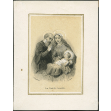 Image religieuse. La Sainte Famille.