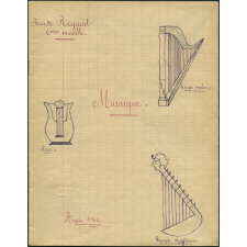 Cahier de musique. 