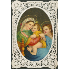 Image religieuse. Vierge à l'enfant.