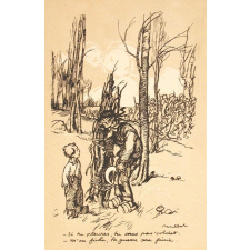 Si tu pleures, tu seras pas soldat - M'en fiche, la guerre sera finie.