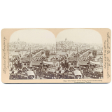 The Famous Galata Bridge and the Golden Horn, Constantinople, Turkey.