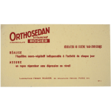 Buvard publicitaire. Orthosedan vitaminé Rogier.