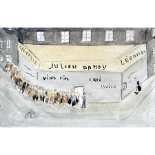 Queue devant l'épicerie Damoy.