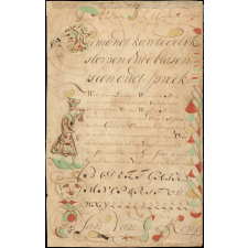 Calligraphie néerlandaise. 