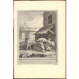 Fable de La Fontaine. La Lice et sa Compagne. Fable XXIX.