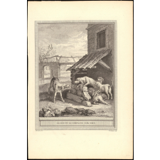 Fable de La Fontaine. La Lice et sa Compagne. Fable XXIX.