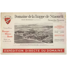 Buvard publicitaire. Domaine de la Trappe de Staouëli.