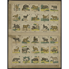 Alphabet allemand des animaux.