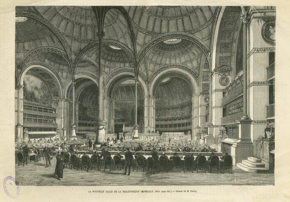 La Nouvelle salle de la Bibliothèque Impériale.