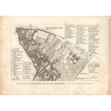Plan du Quartier de la Place Maubert (1ère partie - côté septentrional).