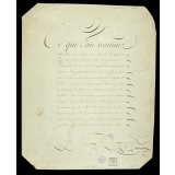 Modèle d'écriture. 