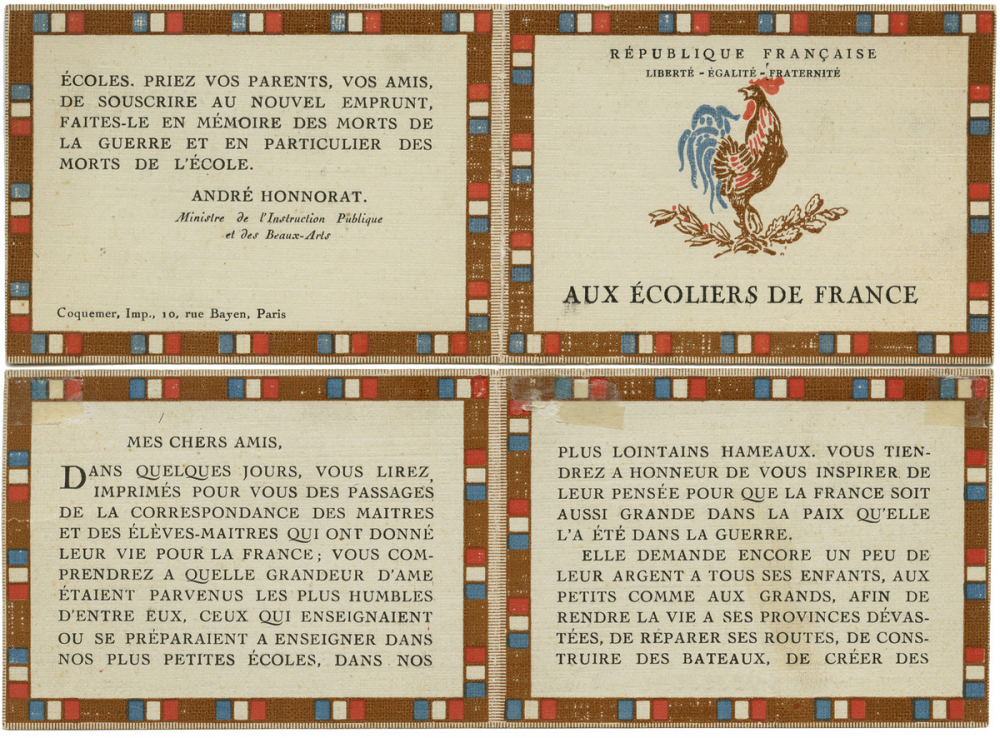 Aux écoliers de France.