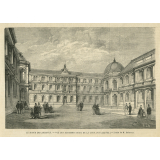 Le Musée des Archives de l'Empire. Vue des bâtiments prise de la cour.