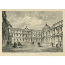 Le Musée des Archives de l'Empire. Vue des bâtiments prise de la cour.