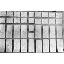 Ecole Normale d'instituteurs de Grenoble - Série d'épreuves en plâtre moulées à la gélatine par les élèves.