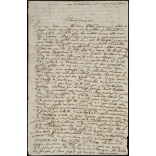 Lettre à sa mère.