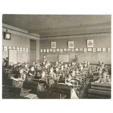 Scène scolaire à la Jackson school de Saint-Louis, Etats Unis.