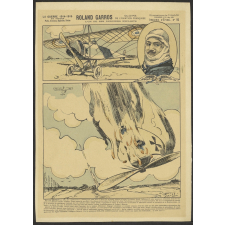 Roland Garros. Gloire de l'aviation française. L'un de ses derniers exploits