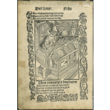 Von vnnutzen buchern = De l'utilisation des livres.