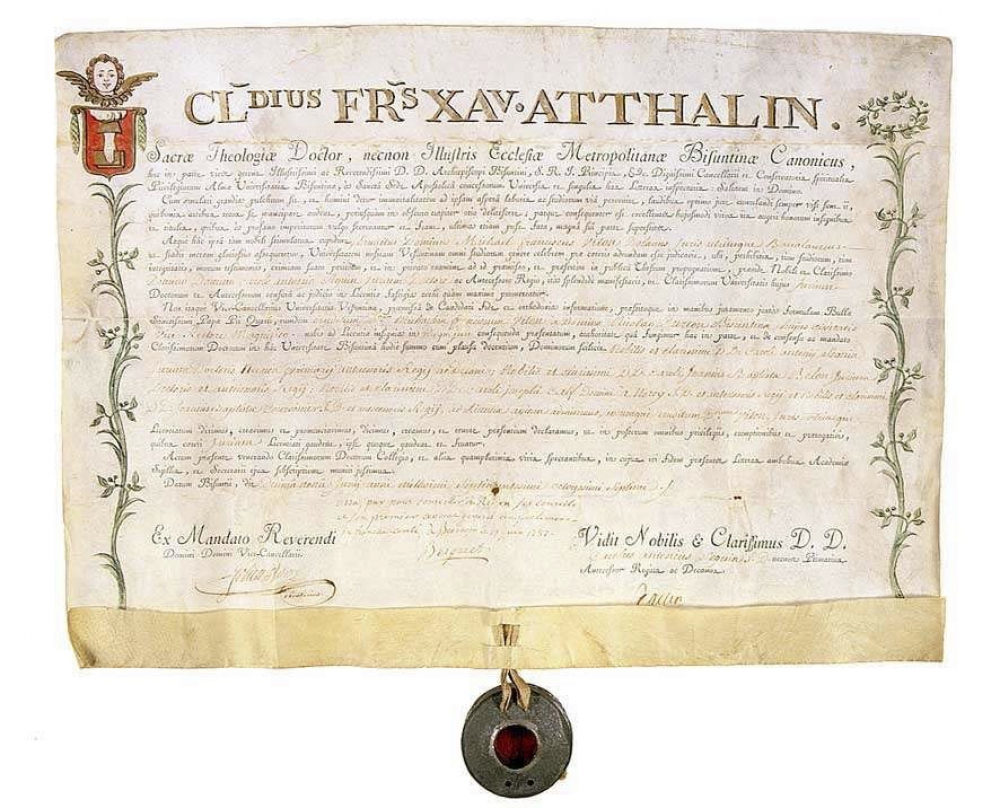 Diplôme de licence en droit.