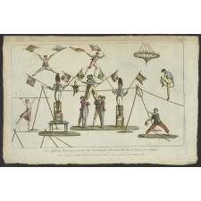 Les différens Exercices éxécutés sur la Corde par l'Incomparable Ravel, Forioso et sa troupe.