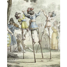 Danseurs d'Echasses, aux champs–Elysées.