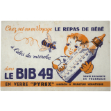 Buvard publicitaire. Biberon Bib 49. 