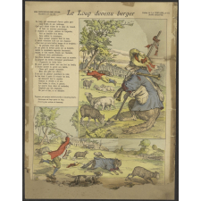 Le Loup devenu Berger. Fables de La Fontaine.