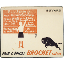 Buvard publicitaire. Pain d'épices Brochet Frères.