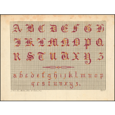 Modèle d'alphabet brodé.