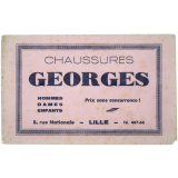 Buvard publicitaire. Chaussures Georges.