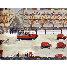Défilé de pompiers le 11 novembre 1938. 