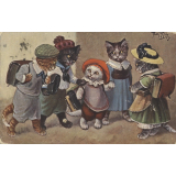 Chats écoliers.
