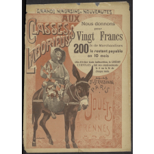 Aux Classes Laborieuses. Grands magasins de nouveautés. Jouets et étrennes 1898.