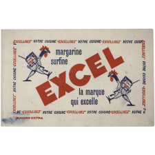 Buvard publicitaire. Margarine surfine Excel.