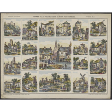 Fermes, villes, villages suite de vingt jolis paysages.