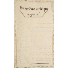 Cahier d'arithmétique.